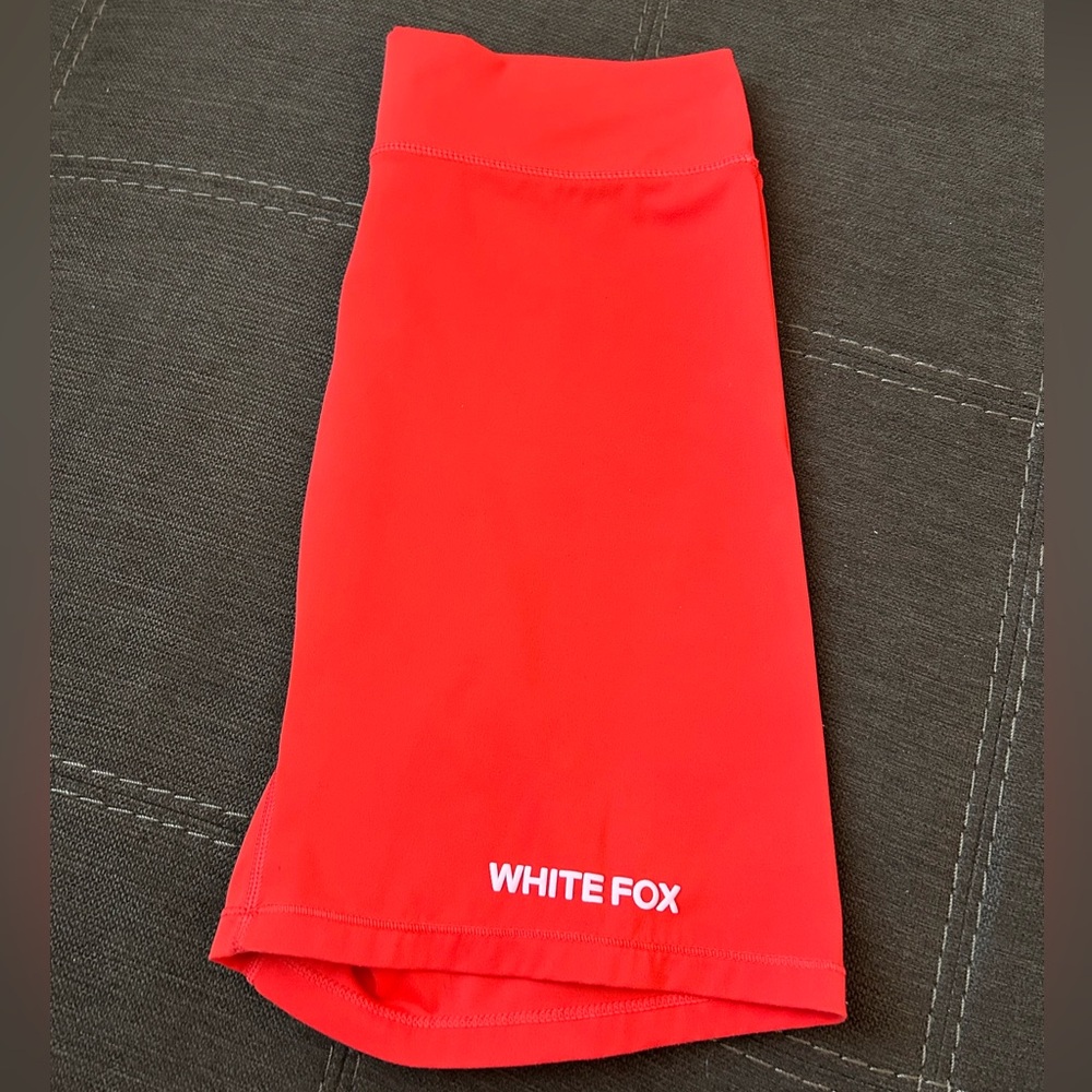 White Fox Biker Shorts